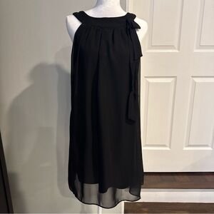 carina‎ dress size medium Black High Neck Tank Little Black Dress Made In USA